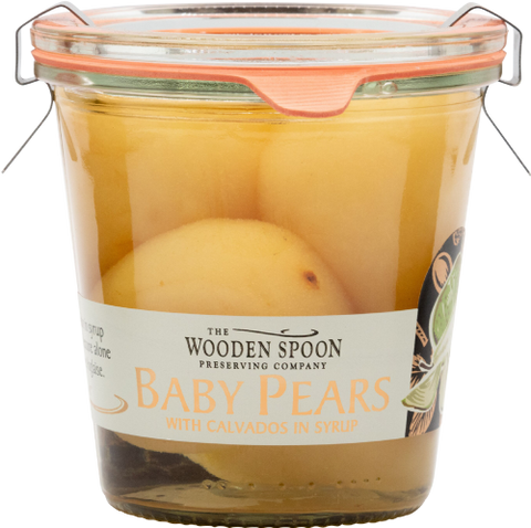 WOODEN SPOON Baby Pears with Calvados - Weck Jar 300g (Pack of 6)