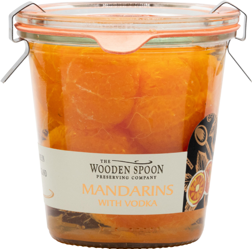 WOODEN SPOON Whole Mandarins with Vodka - Weck Jar 300g (Pack of 6)