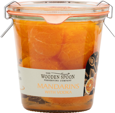 WOODEN SPOON Whole Mandarins with Vodka - Weck Jar 300g (Pack of 6)