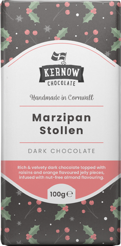 KERNOW Chocolate Stollen Bar 100g (Pack of 20)