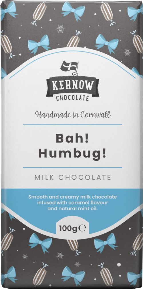 KERNOW Bah! Humbug! Chocolate Bar 100g (Pack of 20)