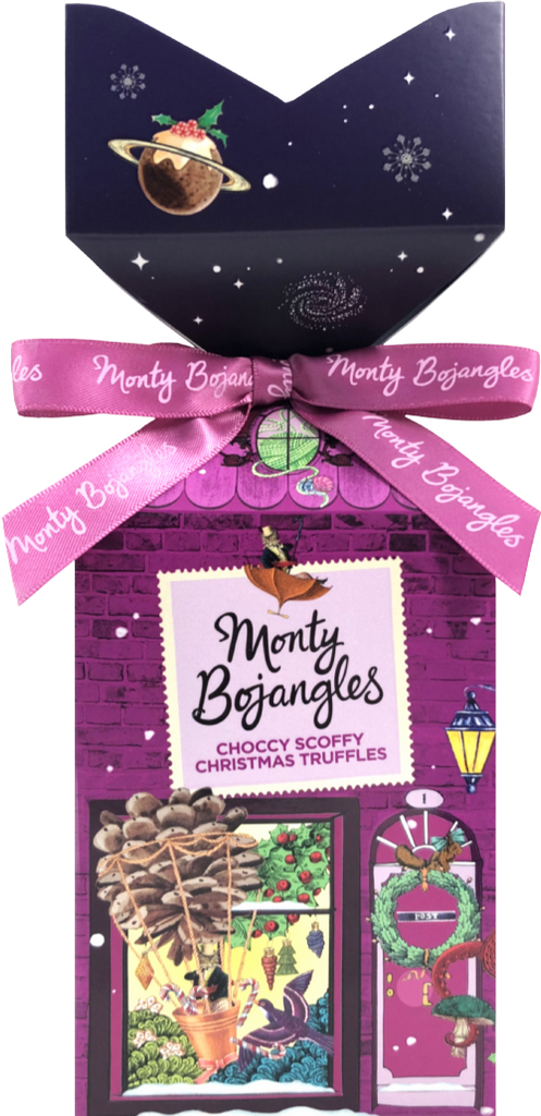 MONTY BOJANGLES Choccy Scoffy Christmas Truffles Gift 130g (Pack of 6)