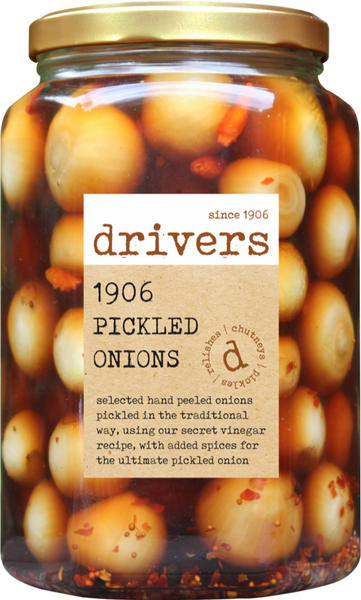 DRIVER'S 1906 Pickled Onions - XXL Jar 1700g (Pack of 4)