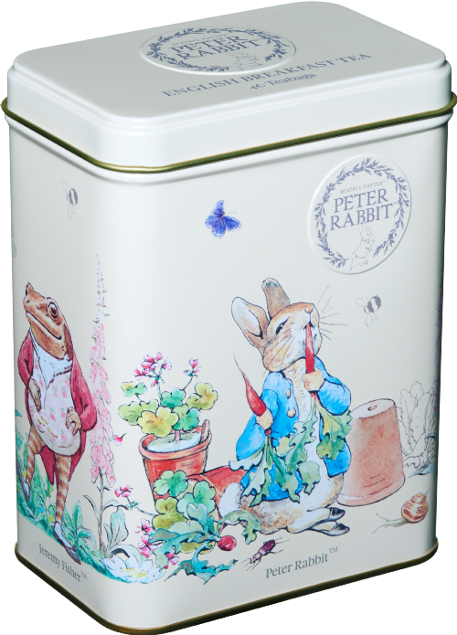 NEW ENGLISH TEAS Peter Rabbit Tin - English Breakfast 40 T/B (Pack of 12)