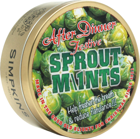 SIMPKINS After Dinner Festive Sprout Mints 200g (Pack of 6)