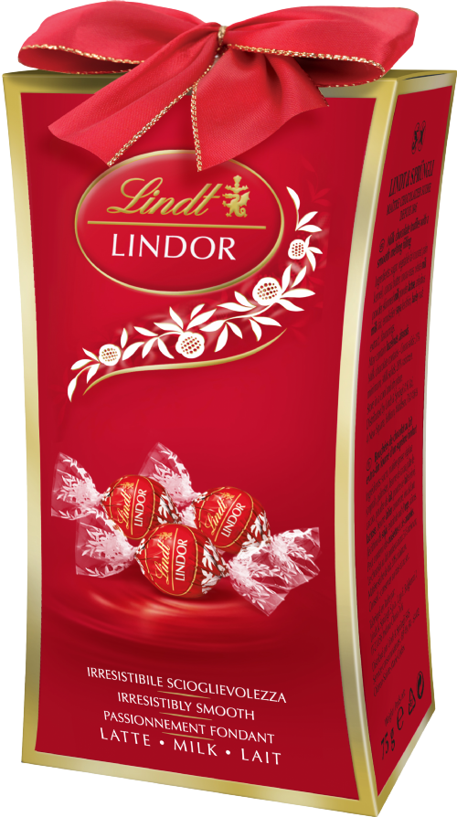 LINDT Lindor Milk Bow Gift Box 75g (Pack of 10)