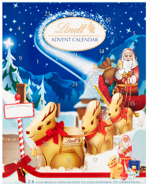 LINDT Advent Calendar 160g (Pack of 10)