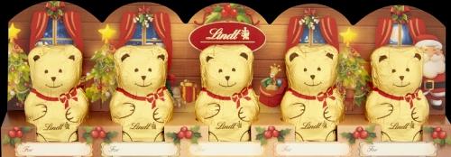 LINDT Milk Chocolate Teddy - 5 pack 50g (Pack of 20)