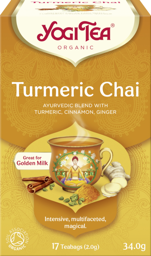 YOGI TEA Turmeric Chai - 17 Teabags 34g (Pack of 6)