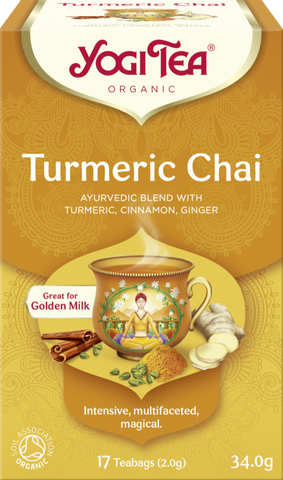 YOGI TEA Turmeric Chai - 17 Teabags 34g (Pack of 6)