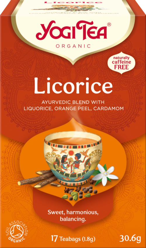 YOGI TEA Licorice - 17 Teabags 30.6g (Pack of 6)