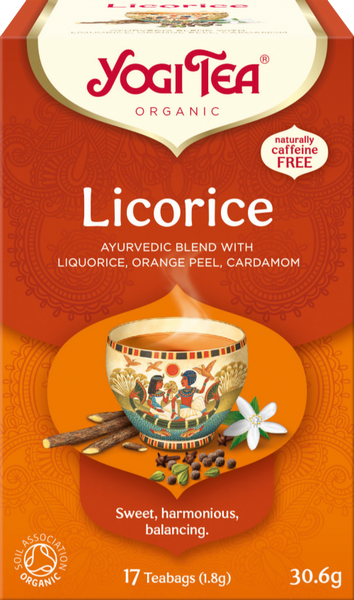 YOGI TEA Licorice - 17 Teabags 30.6g (Pack of 6)