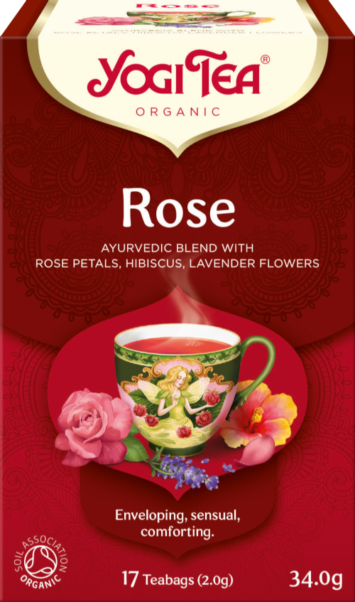 YOGI TEA Rose - 17 Teabags 34g (Pack of 6)