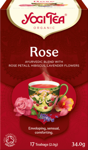 YOGI TEA Rose - 17 Teabags 34g (Pack of 6)