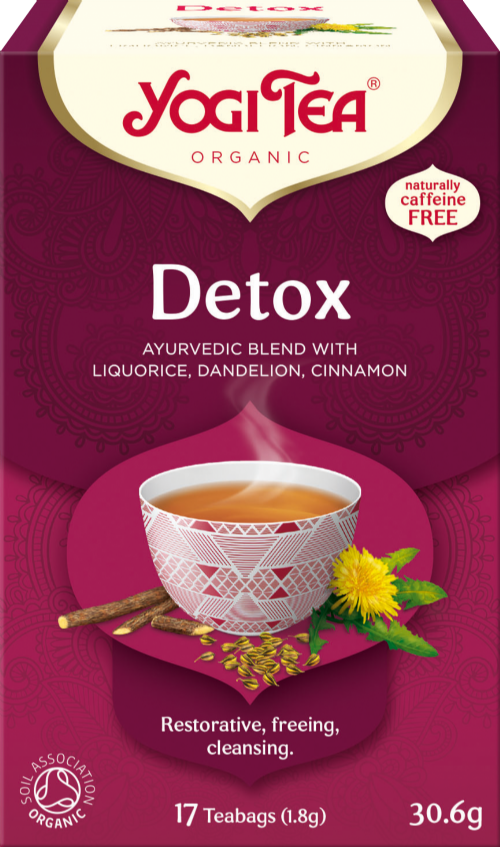 YOGI TEA Detox - 17 Teabags 30.6g (Pack of 6)