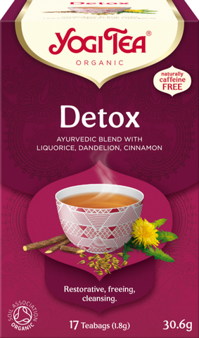 YOGI TEA Detox - 17 Teabags 30.6g (Pack of 6)