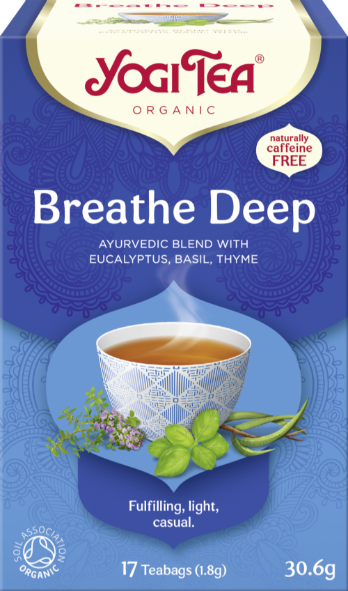 YOGI TEA Breathe Deep - 17 Teabags 30.6g (Pack of 6)