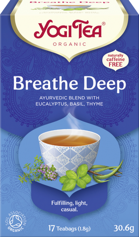 YOGI TEA Breathe Deep - 17 Teabags 30.6g (Pack of 6)