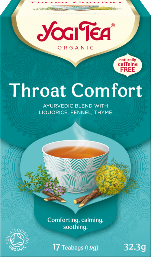 YOGI TEA Throat Comfort - 17 Teabags 32.3g (Pack of 6)