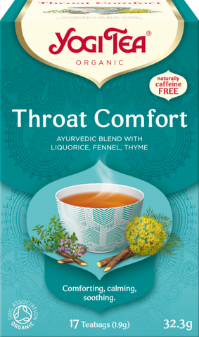 YOGI TEA Throat Comfort - 17 Teabags 32.3g (Pack of 6)