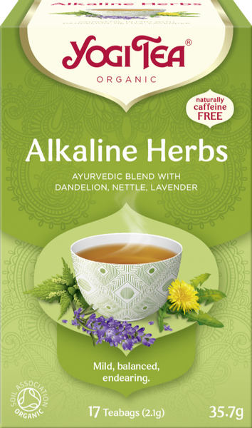 YOGI TEA Alkaline Herbs - 17 Teabags 35.7g (Pack of 6)