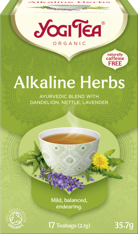 YOGI TEA Alkaline Herbs - 17 Teabags 35.7g (Pack of 6)