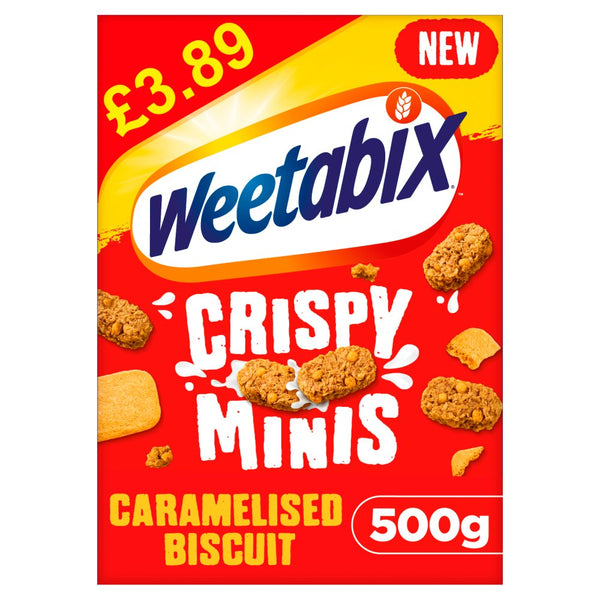 Weetabix Crispy Minis Caramelised Biscuit 500g (Pack of 5)