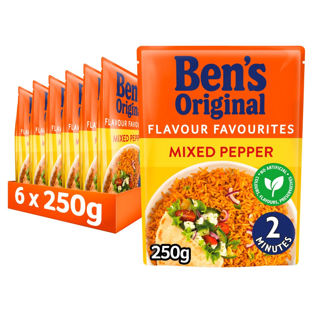Bens Original Mixed Pepper Microwave Rice