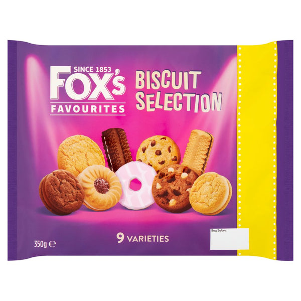 Fox's Favourites 9 Varieties Biscuit Selection 350g (Pack of 6)