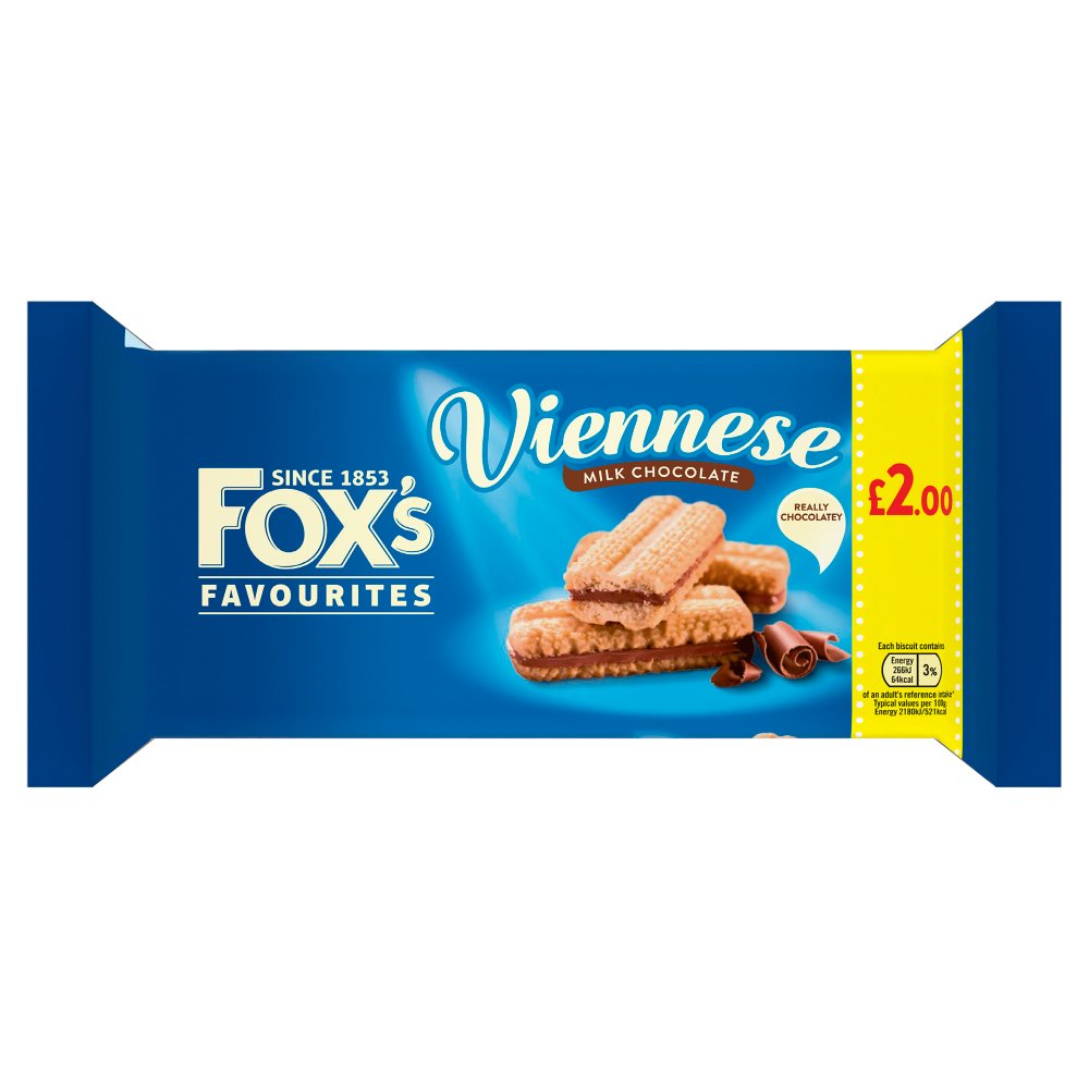 FOX'S Viennese Milk Chocolate 120g (Pack of 12)