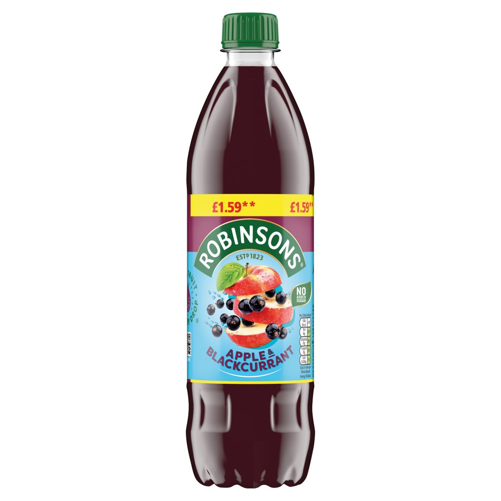 Robinsons Apple & Blackcurrant No Added Sugar Squash 750ml (Pack of 12