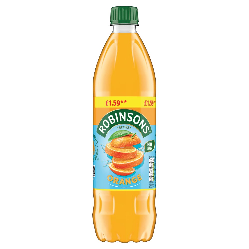 Robinsons Orange No Added Sugar Squash (Pack of 12)
