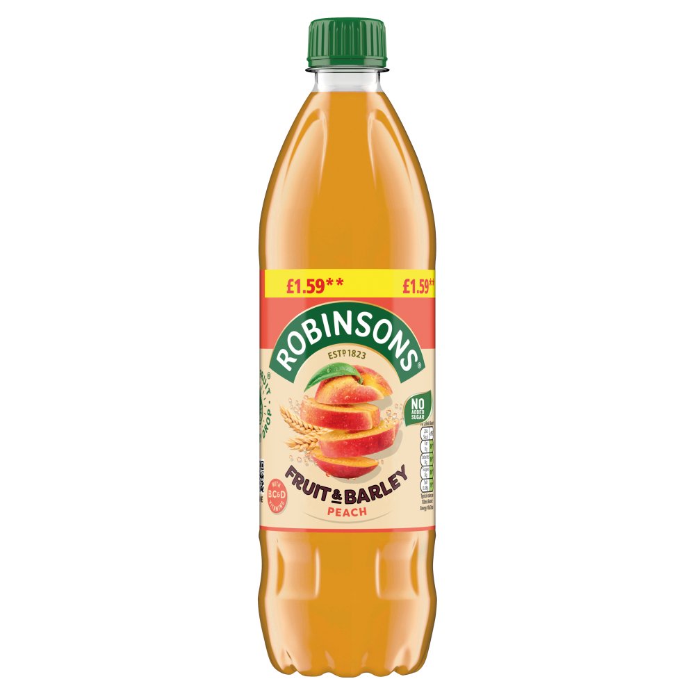 Robinsons Fruit & Barley Peach Squash 750ml (Pack of 12)