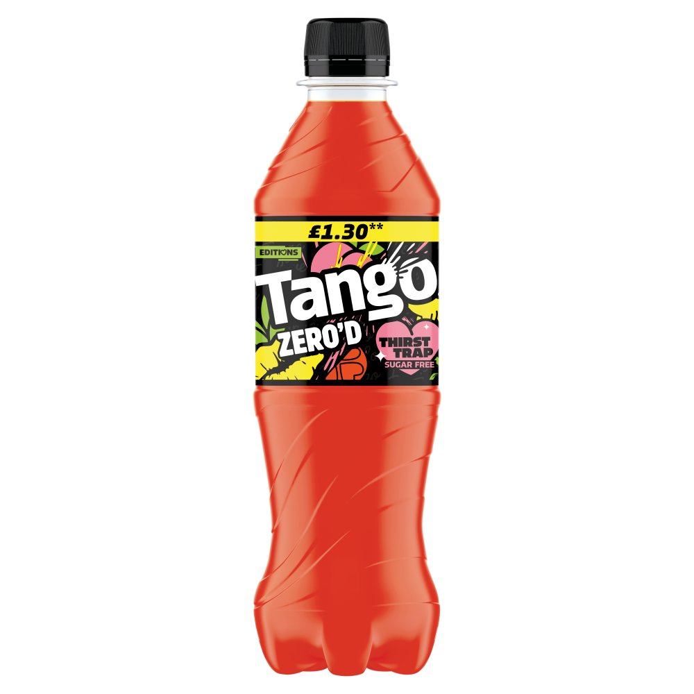 Tango Zero'd Thirst Trap Peach, Pineapple and Orange Sugar Free 500ml (Pack of 12)