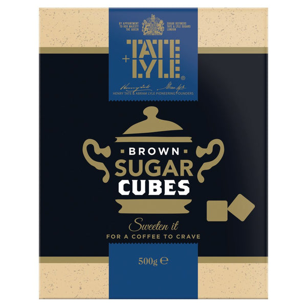 Tate & Lyle Fairtrade Cane Sugar Demerara Cubes 500g (Pack of 10)