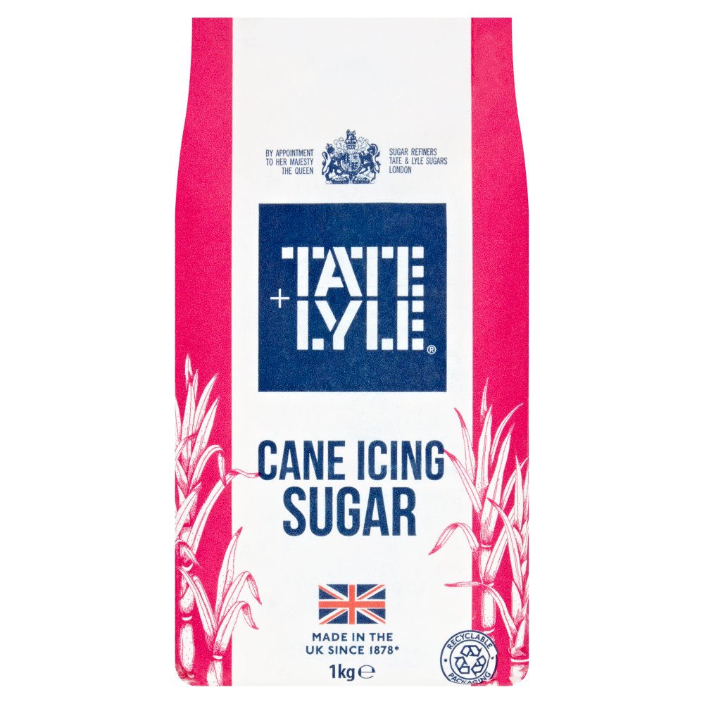 Tate & Lyle Cane Icing Sugar 1kg (Pack of 10)