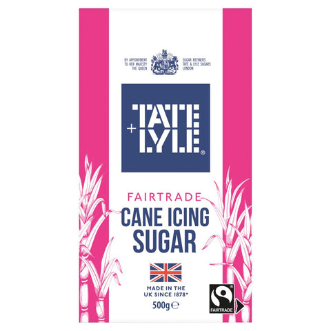 Tate & Lyle Fairtrade Cane Icing Sugar 500g (Pack of 10)
