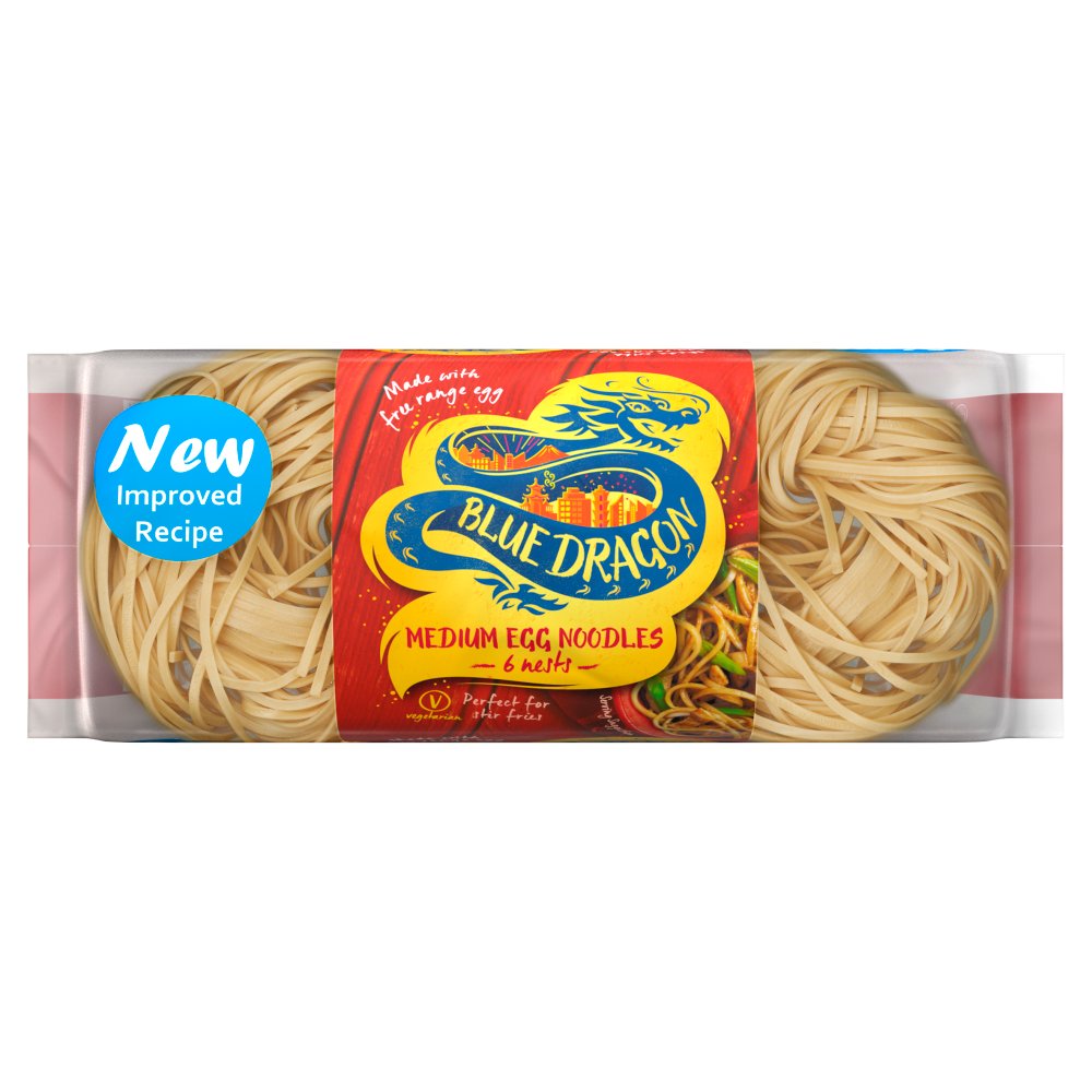 Blue Dragon Medium Egg Noodles 300g (Pack of 8)