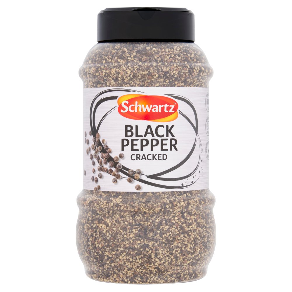 Schwartz Cracked Black Pepper 380g (Pack of 6)