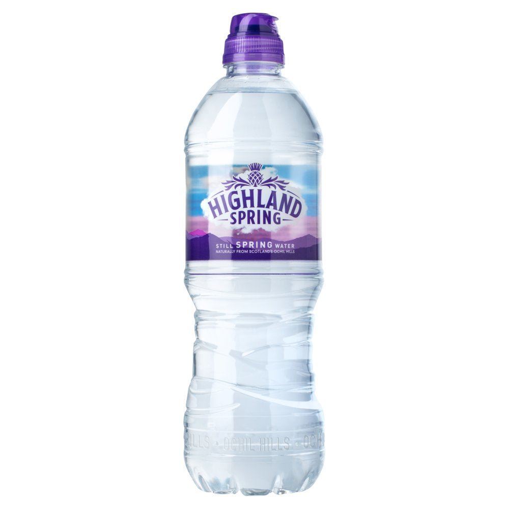 Highland Spring Still Spring Water Sports Cap 500ml (Pack of 24)