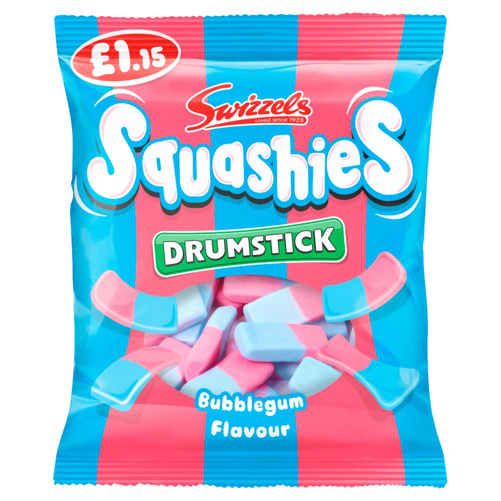 Swizzels Squashies Bubblegum 120g (Pack of 12)