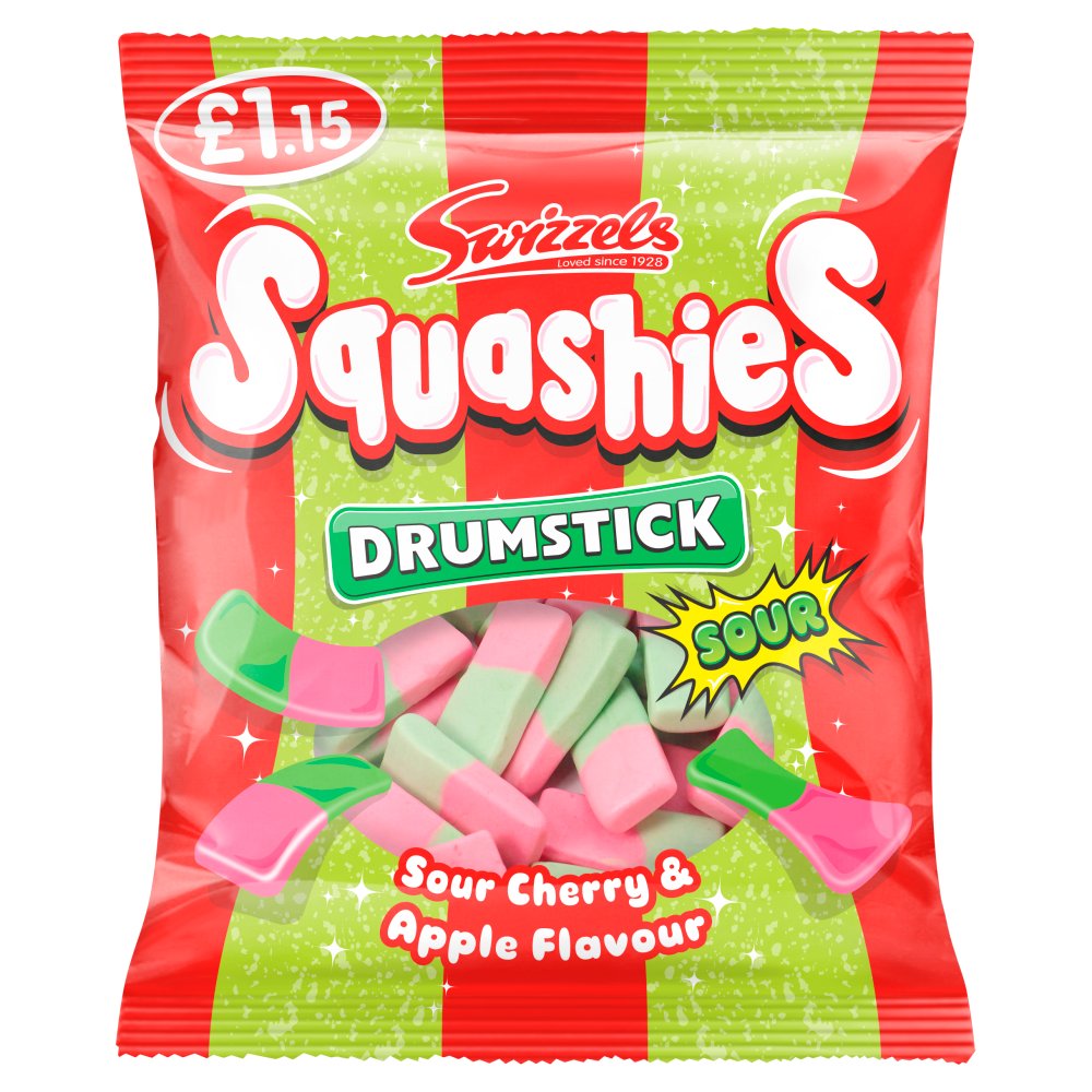 Swizzels Squashies Sour Cherry & Apple 120g  (Pack of 12)