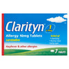 Clarityn Allergy Tablets 10mg Loratadine for Allergy and Hayfever Relief - 7 Tablets (Pack of 12)