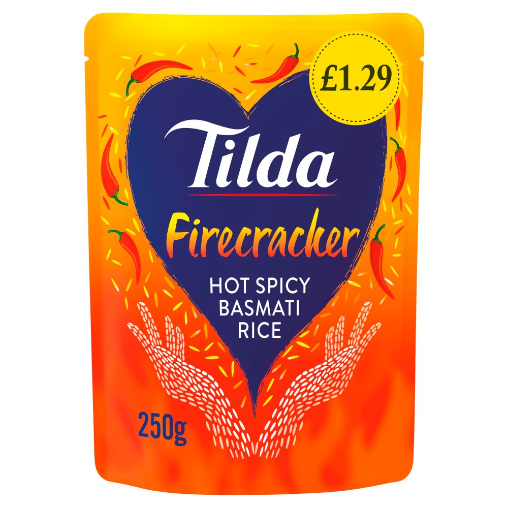 Tilda Firecracker Basmati Rice 250g (Pack of 6)