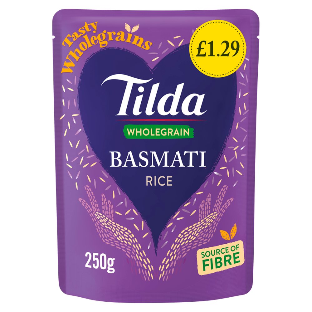 Tilda Classics Wholegrain Basmati Rice 250g (Pack of 6)