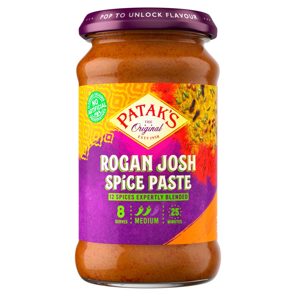 Patak's Rogan Josh Spice Paste 283g (Pack of 6)