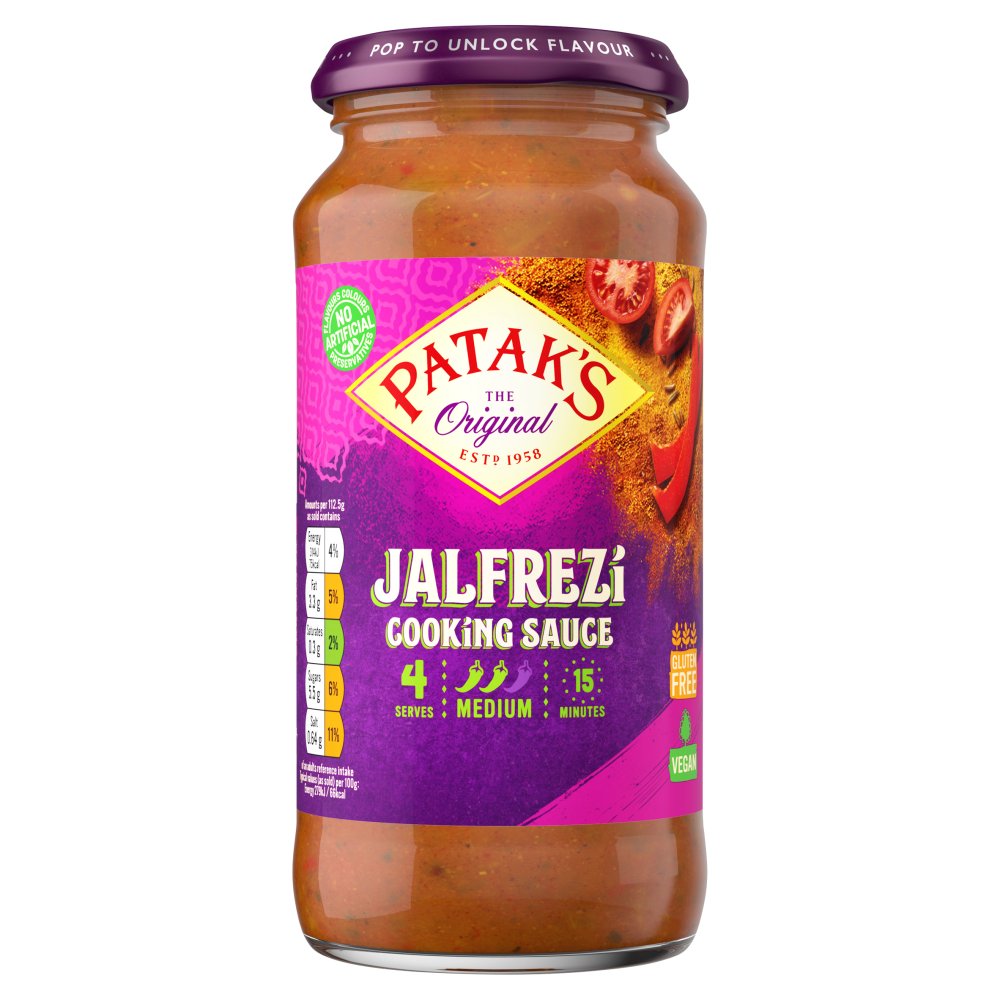 Patak's Jalfrezi Cooking Sauce 450g (Pack of 6)