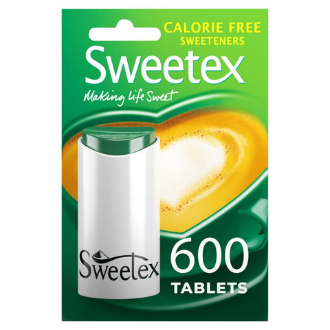 Sweetex Calorie Free Sweeteners 600 Tablets (Pack of 6)
