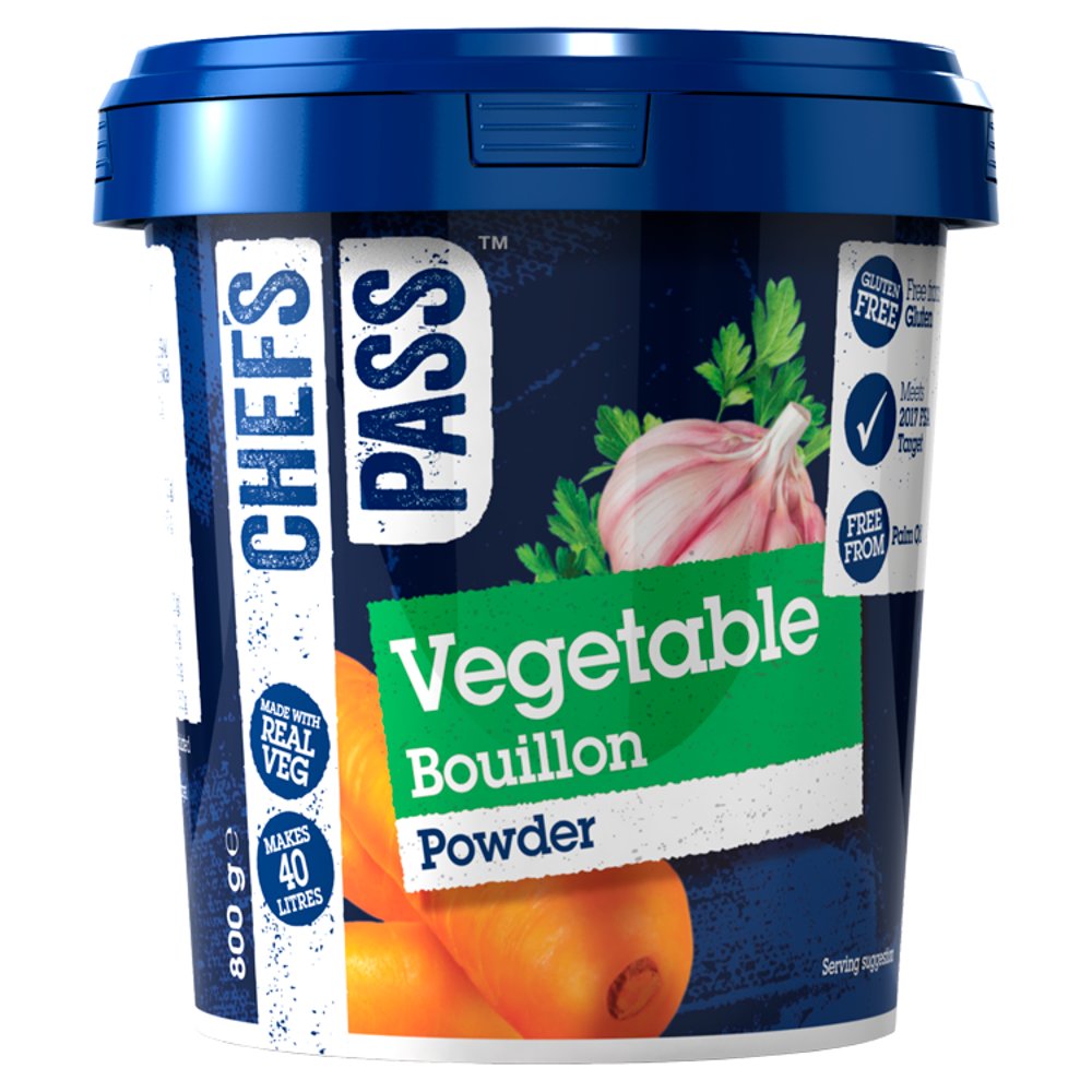 Chef's Pass Vegetable Bouillon Powder 800g (Pack of 2)