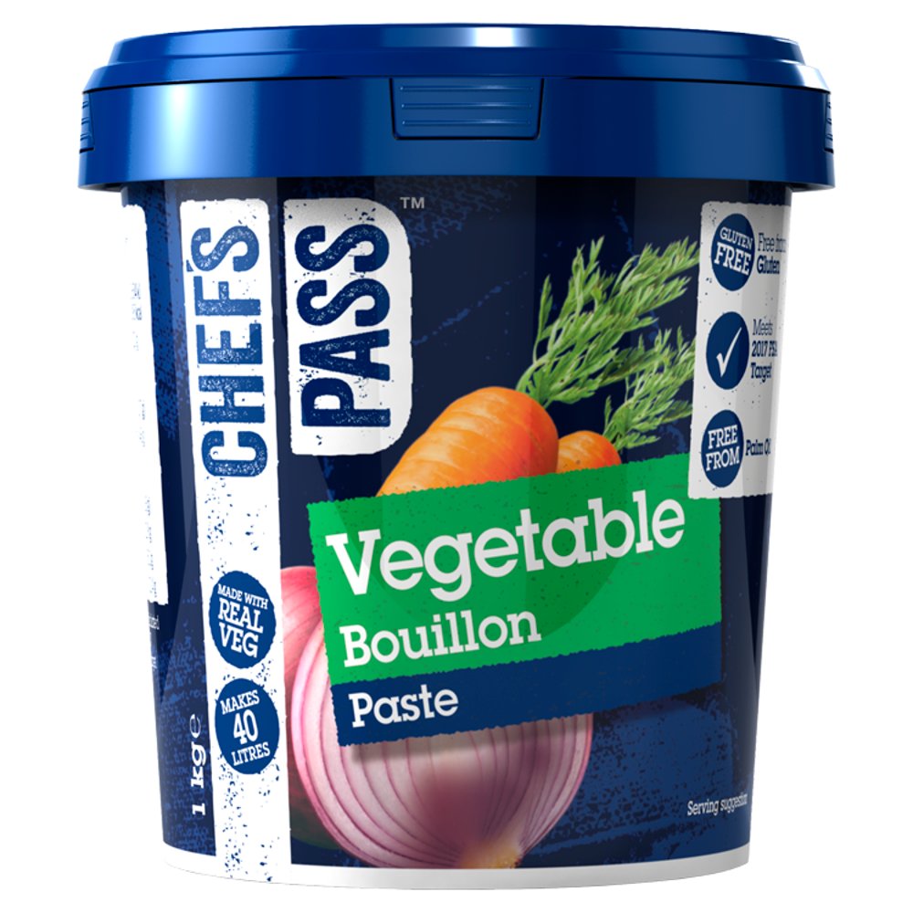 Chef's Pass Vegetable Bouillon Paste 1kg (Pack of 2)